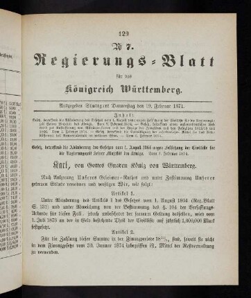 129-132, Nr. 7, 19. Februar 1874