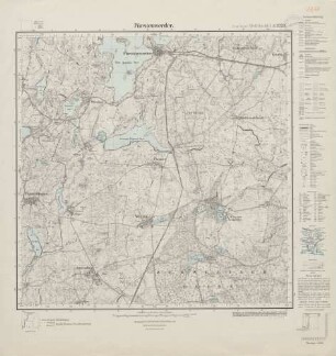 2647 (alte Nr.: 1234) Fürstenwerder, Meßtischblatt (4cm - Karte)