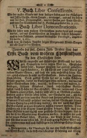 Sechs Bücher vom wahren Christentum