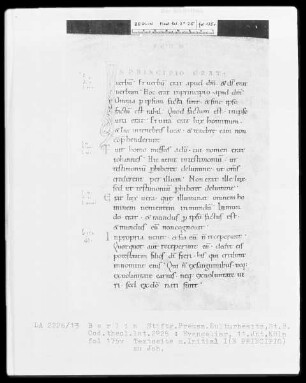 Evangeliar — Initiale I(N PRINCIPIO), Folio 175verso