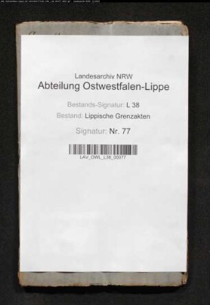 Grenze des Amtes Varenholz zum Amt Sternberg