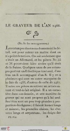 Le graveur de l'an 1466