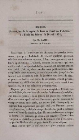 Discours.