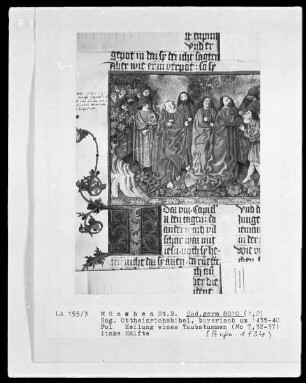 Ottheinrichsbibel — Die Heilung eines Taubstummen