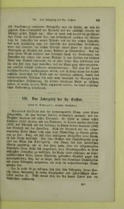 Das Ackergesetz des Sp. Cassius