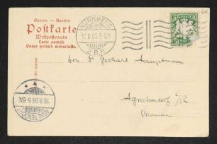 Brief von Paul Jonas an Gerhart Hauptmann
