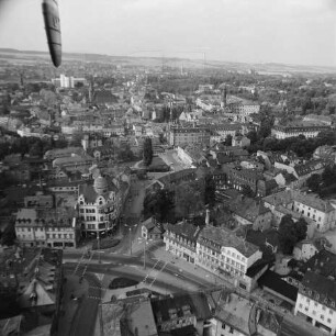 Wielandplatz in Weimar : Blickrichtung Norden zur Innenstadt