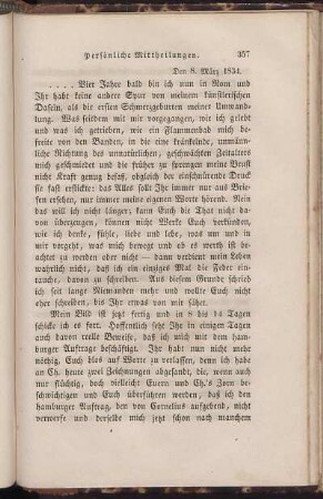 Den 8. März 1834.