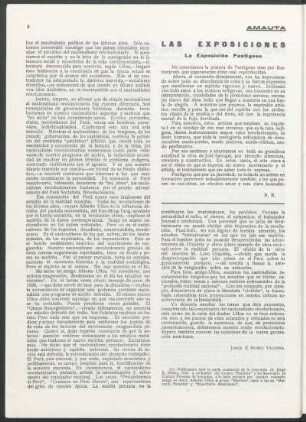 Las exposiciones - La Exposición Pantigoso