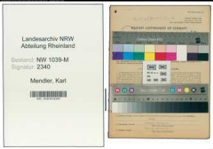 Entnazifizierung Karl Mendler , geb. 10.11.1895 (Arbeiter)