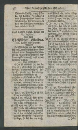 Das Andere Haupt-Stück des Catechismi. Von dem Christlichen Glauben