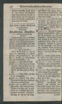 Das Andere Haupt-Stück des Catechismi. Von dem Christlichen Glauben