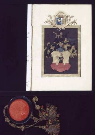 Wappenbrief für den Legationsrat Johann Christian Wucherer