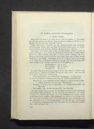 IV. Kaffee und Kaffee-Erzeugnisse