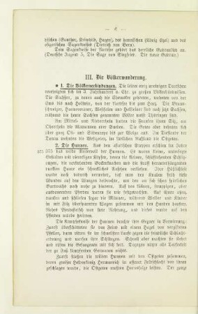 III. Die Völkerwanderung