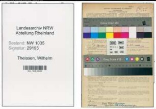 Entnazifizierung Wilhelm Theissen , geb. 29.04.1893 (Steiger)