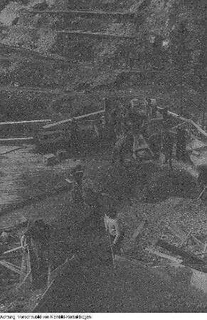 Sosa, Talsperrenbau, Felsarbeiten, 15. September 1949