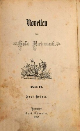 Golo Raimund's Novellen, 2,2