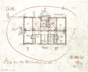 Fischer, Theodor; München, Alte Heide; Wohnanlage "Alte Heide" - Grundriss