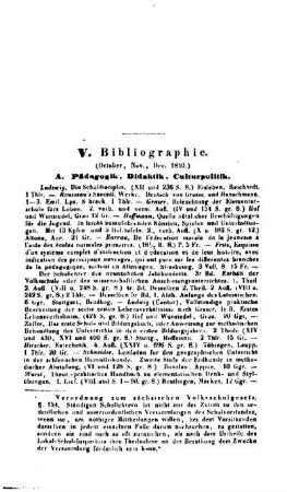 Bibliographie : (October, Nov., Dec. 1840)