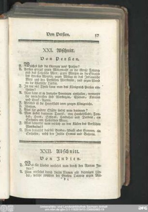 XXI. Abschnitt. Von Persien.