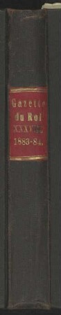 Gazette du Roi : 035, 1883-1884