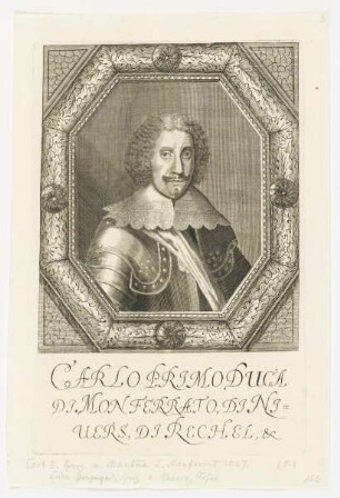Bildnis des Carlo Primo Duca di Monferrato