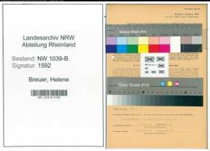 Entnazifizierung Helene Breuer , geb. 06.10.1919 (Angestellte)