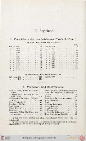 III: Register
