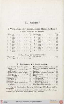 III: Register
