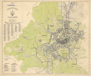 Übersichtsplan der Stadt Siegen, Wasserleitungsplan
