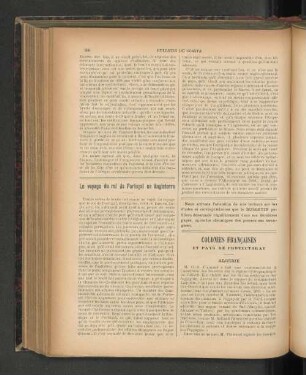 Le voyage du roi de Portugal en Angleterre.