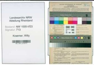 Entnazifizierung Willy Kraemer , geb. 30.01.1904 (Fahrer)
