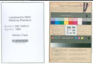 Entnazifizierung Franz Heinen , geb. 22.12.1915 (Kaufmaennischer Angestellter)