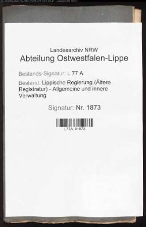 Antrag des Obermarschalls v. Donop zu Lüdershof auf einen gutseigenen Friedhof zu Lüdershof
