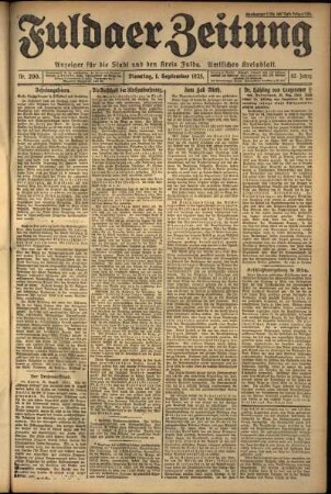 Ausgabe vom Dienstag, den 01. September 1925.
