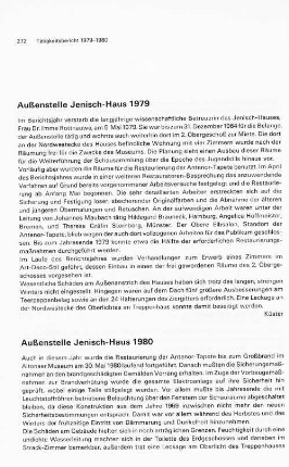 Außenstelle Jenisch-Haus 1979