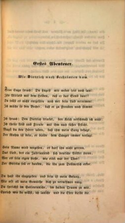 Das Amelungenlied, 3. Die beiden Dietriche. Die Rabenschlacht. Die Heimkehr