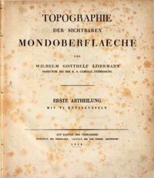 Topographie der sichtbaren Mondoberfläche, 1