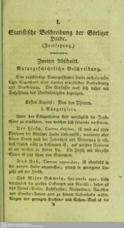 Statistische Beschreibung der Görlitzer Haide : (Fortsetzung)