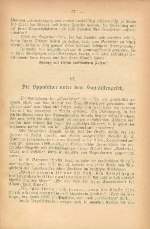 VI. Die Opposition unter dem Sozialistengesetz
