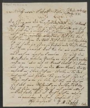 Brief an B. Schott's Söhne : 17.10.1831