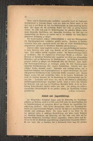Anstalt und Jugendfürsorge