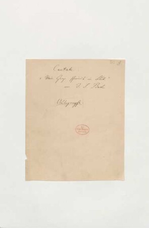 Beilagen [Notizen von W. Rust]