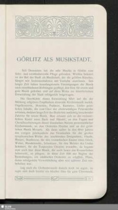 Görlitz als Musikstadt