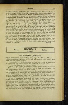 Zum bayrischen "Konkordat"