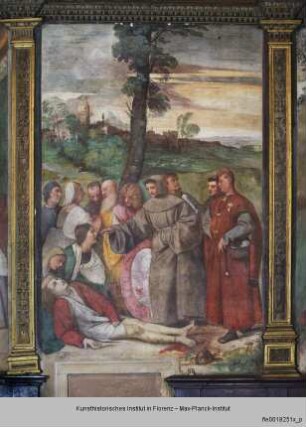 Der heilige Antonius heilt einen Jüngling, dessen Bein abgeschlagen war - Hl. Antonius heilt einen Jüngling, dessen Bein abgeschlagen war