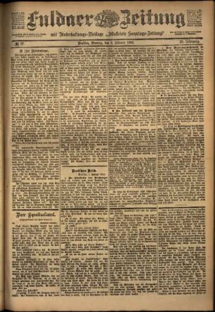 Ausgabe vom Montag, den 03. Februar 1902.
