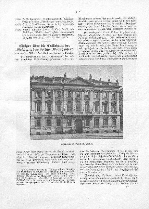 Schützenstraße 26, Konsistorialgebäude