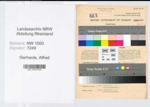 Entnazifizierung Alfred Gerhards, geb. 16.05.1894 (Zollrat)